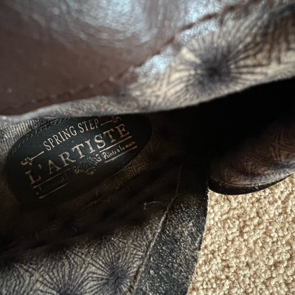 Spring Step L’artiste Black Ankle Boots with Brogue Detailing - Picture 9 of 9